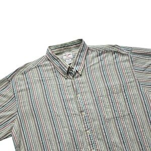 Foxfire Sportswear Button-Up Striped Short Sleeve Shirt Men’s XXL